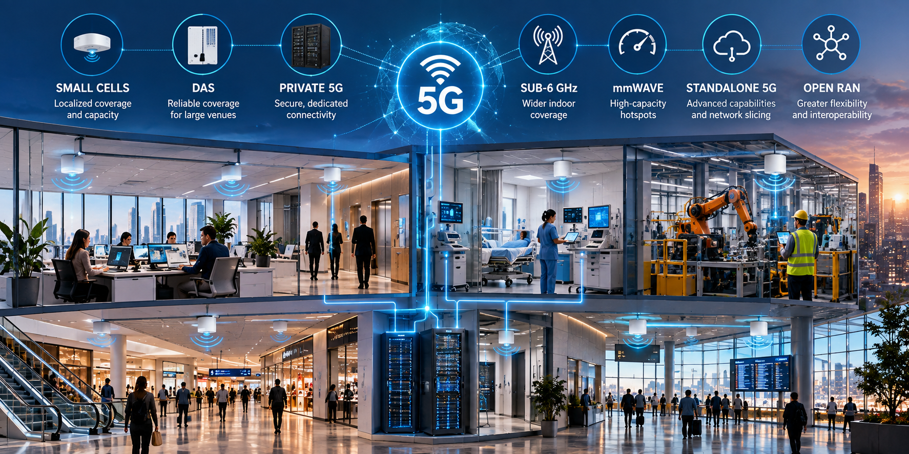 5G Indoor Network Infrastructure: Key Technologies Driving Enterprise Connectivity