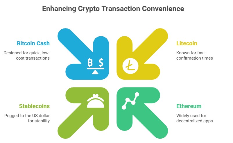 Best Cryptocurrencies for Payment | Bitcoin Cash, Litecoin, Stablecoins, Ethereum