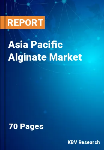 Asia Pacific Alginate Market Size, Growth & Trends 2020-2026