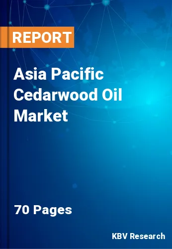 Asia Pacific Cedarwood Oil Market Size, Share & Trends to 2028