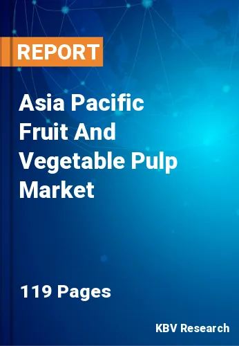 Asia Pacific Fruit And Vegetable Pulp Market Size, 2023-2030