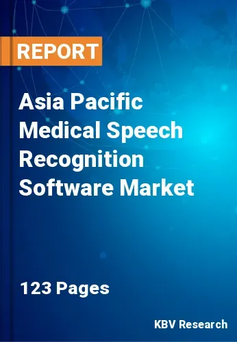 Asia Pacific Medical Speech Recognition Software Market Size 2031