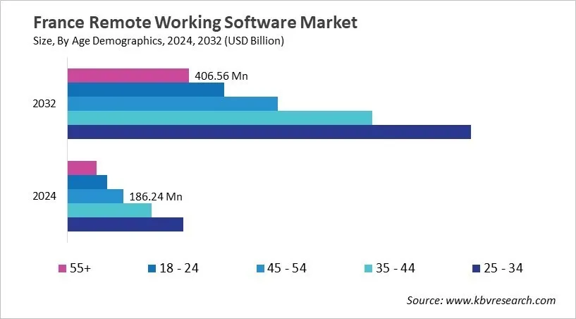 Country Remote Working Software Market Size by Segmentation
