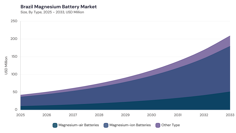 LAMEA Magnesium Battery Market segment size and growth forecast LAMEA Magnesium Battery Market segment size and growth forecast