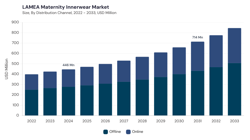 LAMEA Maternity Innerwear Market size and growth forecast (2022-2033) LAMEA Maternity Innerwear Market size and growth forecast (2022-2033)