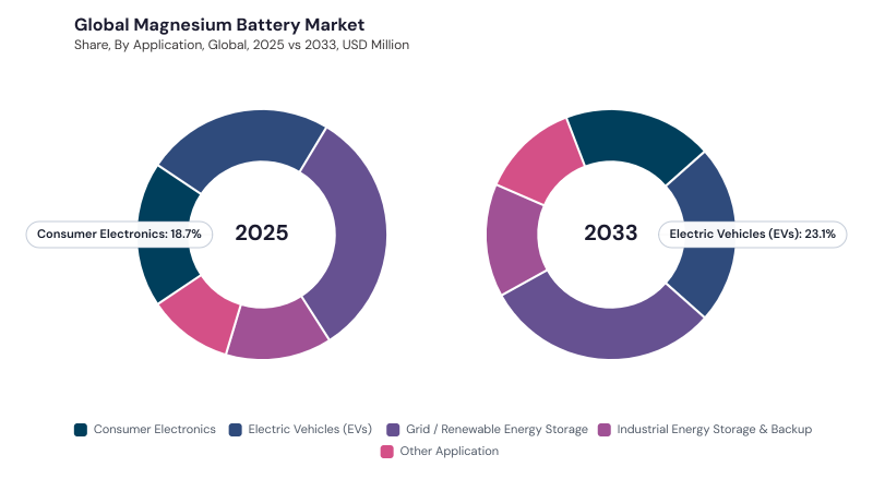 Magnesium Battery Market segment Share Magnesium Battery Market segment Share