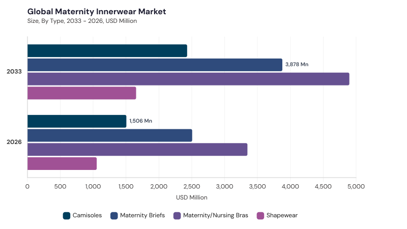 Maternity Innerwear Market segment size and growth forecast Maternity Innerwear Market segment size and growth forecast