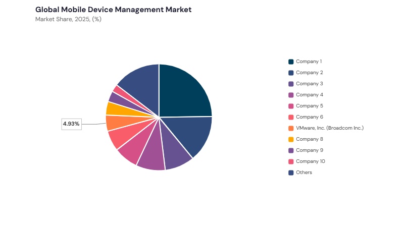 Mobile Device Management Market share analysis