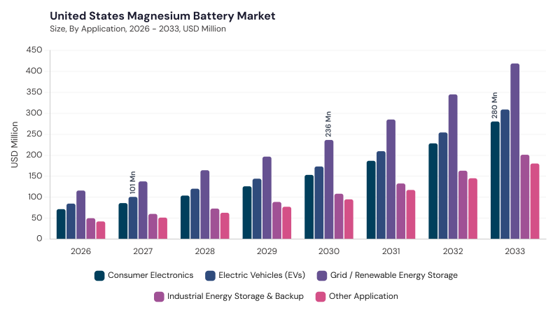 North America Magnesium Battery Market segment size and growth forecast North America Magnesium Battery Market segment size and growth forecast