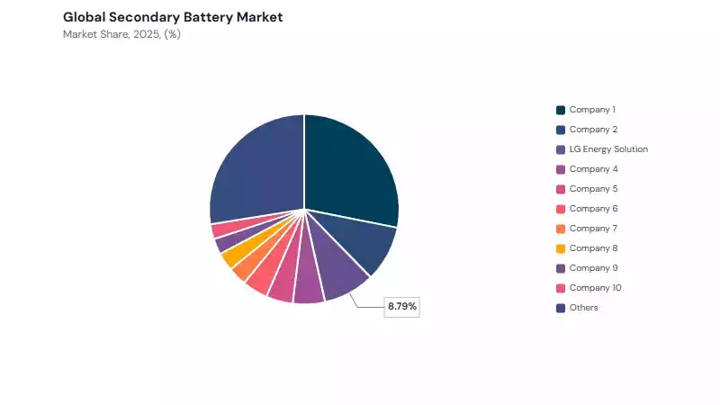 Secondary Battery Market share analysis